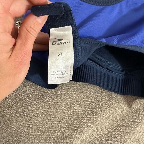 Crane XL Sports Bra Blue Duo Tone To Fit Bust 40B‎ - 40C - Picture 5 of 6